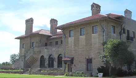 E.W. Marland in 1928 built his Ponca City mansion, now a museum. Fellow Oklahoman Will Rogers was a frequent guest.
