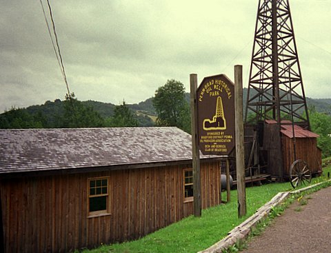 The Penn-Brag Museum -- and Historical Oil Well Park -- is located three miles south of Bradford, Pennsylvania, on Route 219, near Custer City.