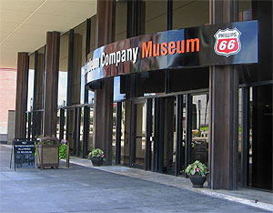 conocophillips petroleum museum exterior 66 sign