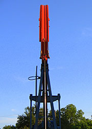 oil history modern Lufkin pump jack unit from front