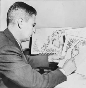 seuss the oilman Theodor Geisel sketches the Grinch