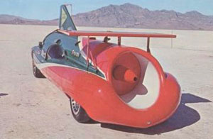 The "Green Monster" jet-powered race car.