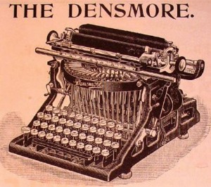 Densmore typewriter company advertisement.