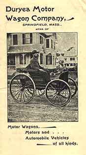 Duryea Motor Wagon Company promo, first American auto show.