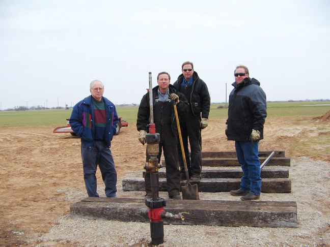 Felty ourdoor museum Felty family at oil well