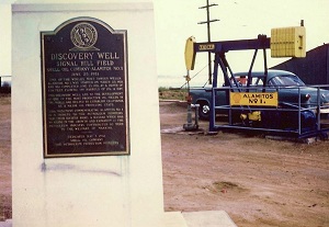 Alamitos No. 1 well at Signal Hill in 1954