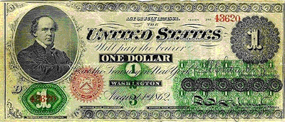 One Dollar bill circa Civil War