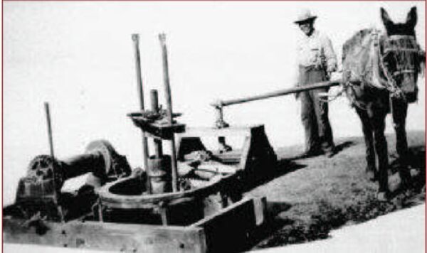 First Texas oil well was drilled with an auger fastened to a pipe.