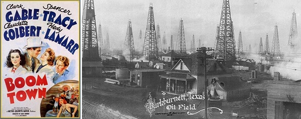  Burkburnett oilfield  Boom Town movie with Clark Gable poster