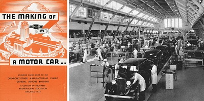 "Making of a Motor Car" exhibit at the 1933 Century of Progress fair in Chicago.