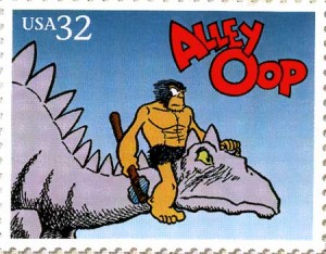 Commemorative 1995 32-cent stamp for Alley Oop cartoon character