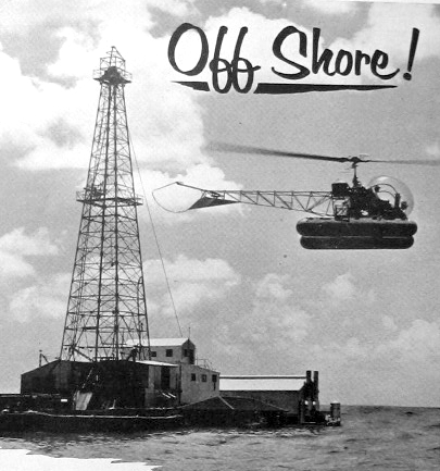 Kermac 16 platform featured in a 1954 Bell Helicopter ad.