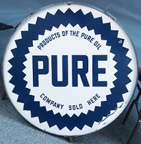 Pure Oil company logo. Company began in 1917.