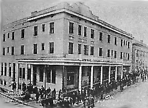 The Garrett Hotel, where H.L. Hunt checked in with 50 borrowed dollars - and launched his career as a successful independent producer.