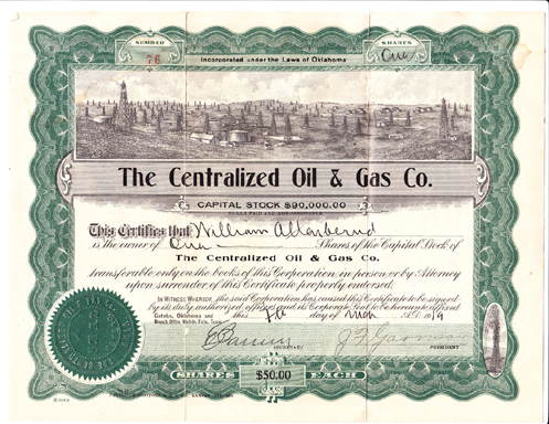 centralized oil & gas company