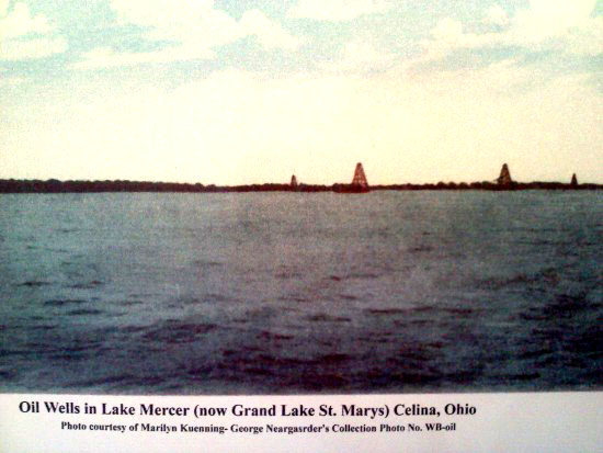 Offshore wells on Grand Lake St. Marys in Ohio.