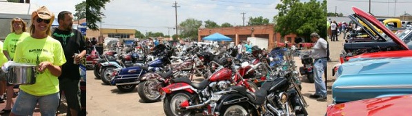 Images from annual Corsicana Chili and BBQ Cook-off, Biker Bash, Car Show, and Oil Baron’s Ball, 