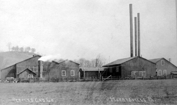 Pumping station of Peoples Natural Gas in use in the late 1890s.