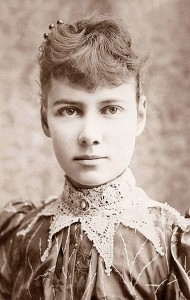 nNellie Bly oil drum 1890 photo of Nellie