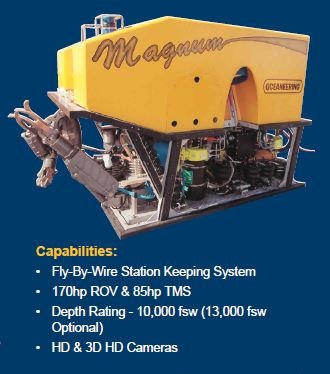 offshore robot ROV Ocean Engineering Magnum ROV
