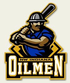 NW Indiana "Oilmen" baseball Indiana team logo.