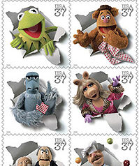 Muppets commemorated by USPS stamps in 2005. 