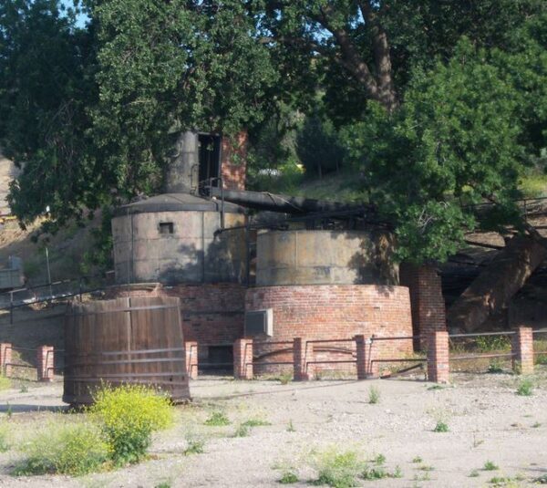 Santa Clarita Valley Historical Society outdoor exhibit of California’s first refinery