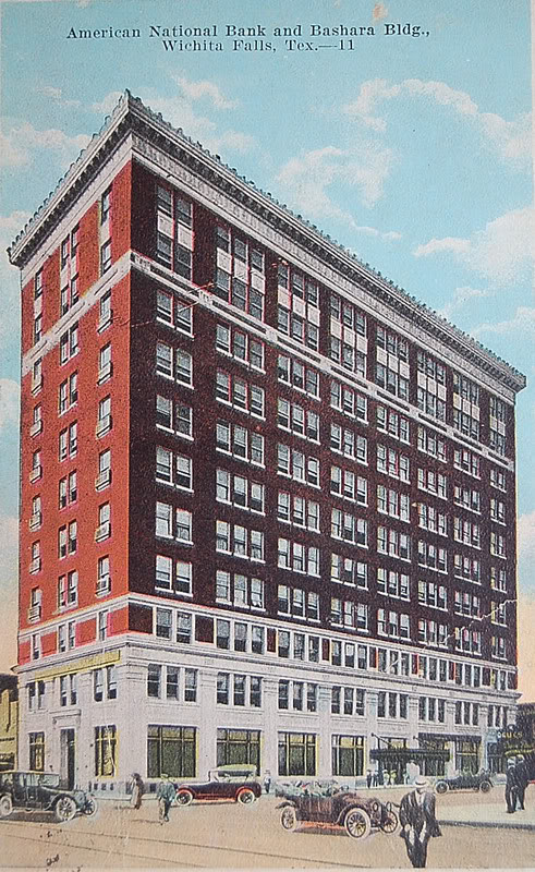 American National Bank Building in Wichita Falls, Texas, circa 1918.