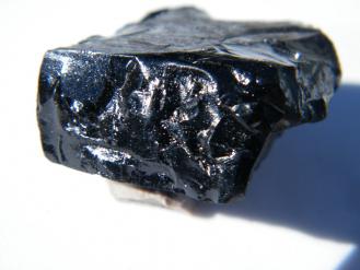 Gilsonite, a coal-like natural asphalt.