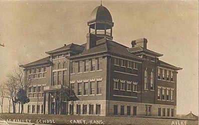 Royalties and taxes from natural gas paid for this Caney, Kansas, school.