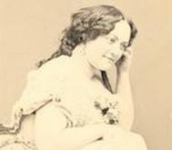 Portrait of actress Eloise Bridges, circa 1865.