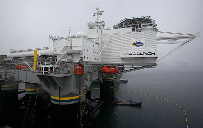 offshore rocket launcher Sea Launch converted oil rig
