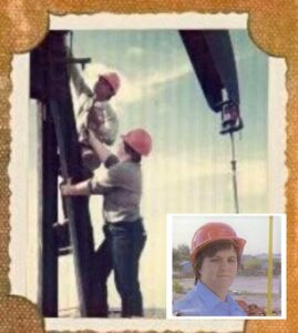Lynn Armstrong working in Texas oilfield