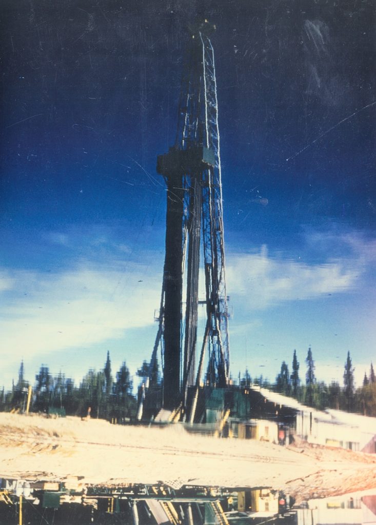 Rare photo of the Alaska Swanson River oilfield discovery well of 1957.