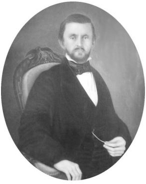 Oval portrait of Henry Rouse, circa 1850s.