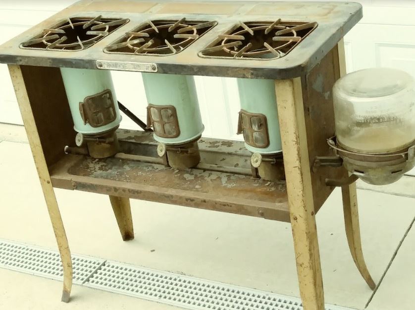 A "Perfection" stove that burned kerosene, circa 1920.