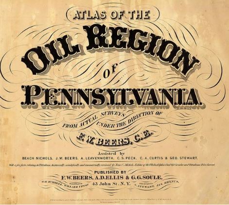 Cover of Oil Region of Pennsylvania Atlas, 1865 