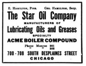Advertisement for Star Oil o.