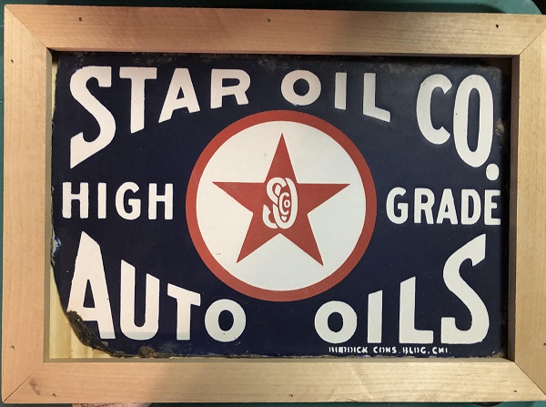 Star Oil Company Sign image submitted for oil history research.