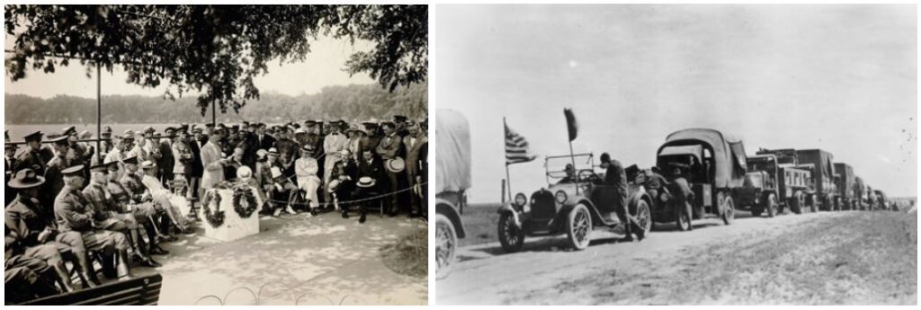 July 7, 1919, Transcontinental Motor Convoy.start of 
