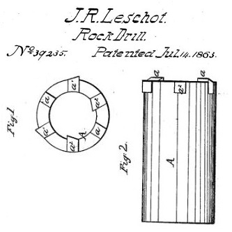 Rodolphe Leschot's cutting-edge 1863 drilling technology.
