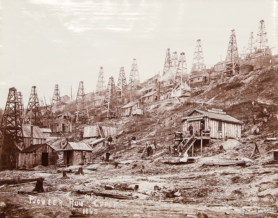 Photographer John Mather's Pennsylvania oilfield in 1865