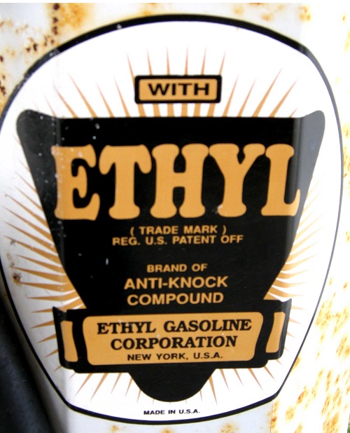 Ethyl Gasoline Corp. gas pump logo.